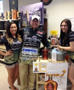 Dusty and the Crown Royal Blended Whisky girls in Nisswa.
